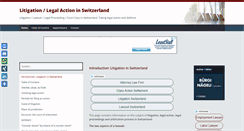 Desktop Screenshot of litigation.ch