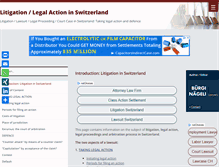 Tablet Screenshot of litigation.ch